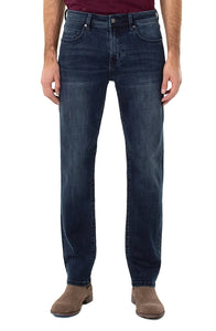 Liverpool Regent Relaxed Straight Jeans in Palo Alto Dark color, Front View