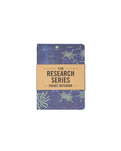 Front cover of Lab Science Research Series Pocket Notebook featuring molecular diagram design