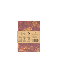 Back of Lab Science Pocket Notebook pack showing recycled materials and eco-friendly details – The Simple Man