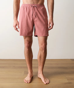 6 inch Lined Sport and Swim Short Withered Rose front view – men's quick-dry swim trunk – The Simple Man