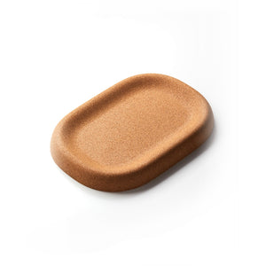 Little Cloud Tray in molded cork, angled view - The Simple Man
