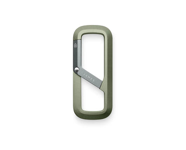 Madison carabiner in Grove green finish – slim machined key clip from The James Brand at The Simple Man