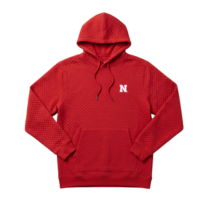 Nebraska Bradner Super Soft Quilted Hoodie - Red