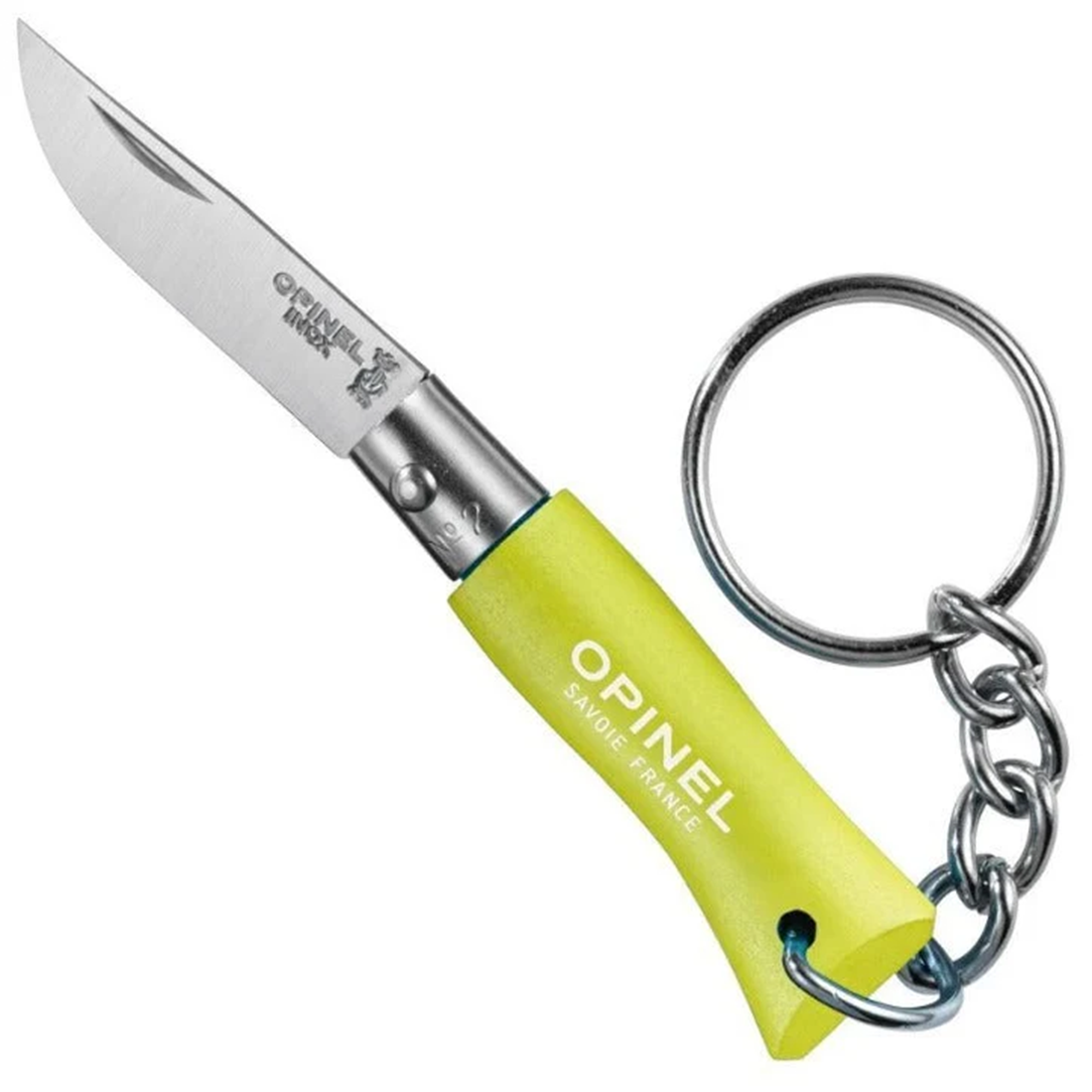 Opinel "Colorama" No. 2 Stainless Steel Pocket Knife w/ Key Ring