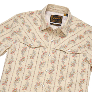 Howler Brothers Open Country Tech Shirt floral print detail pearl snap pockets
