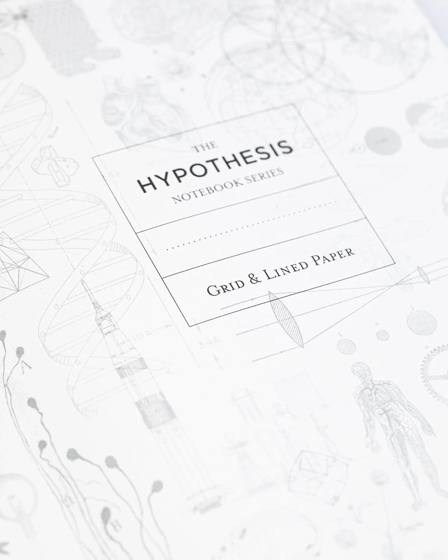 ypothesis Notebook Series title page with grid and lined paper design inside Ornithology Birds Hardcover Notebook – The Simple Man