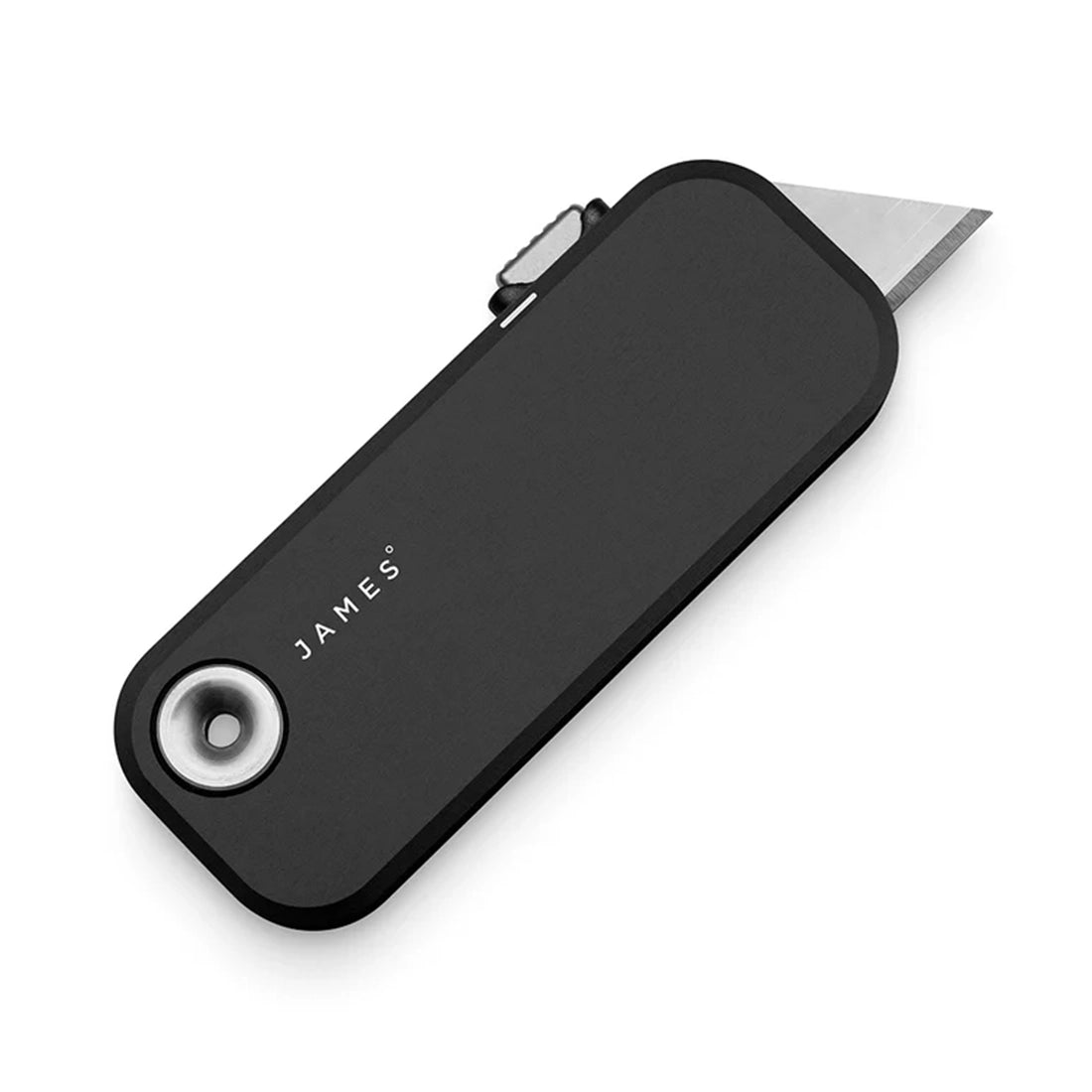 The James Brand Palmer everyday utility blade in matte black aluminum