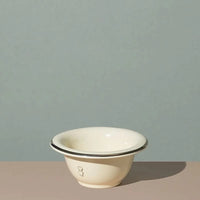 Classic shaving bowl for shave soap, in cream