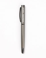 Ripple Mark Pen full view with textured metal body and engraved logo – premium writing instrument from The Simple Man