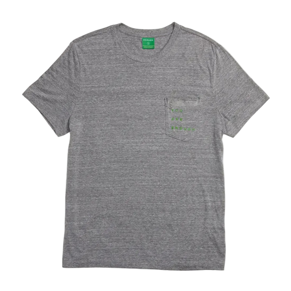 Pocket Mantra Tee -- Heather Gray