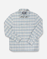 Ace Rivington Flannel in Spring Sky color, Flat lay view