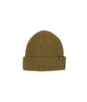 Prowl beanie in Mustard Color,flat lay on white background