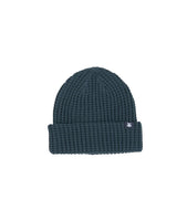 Storm grey Prowl Beanie by The Simple Man – men's chunky rib knit winter hat with folded cuff