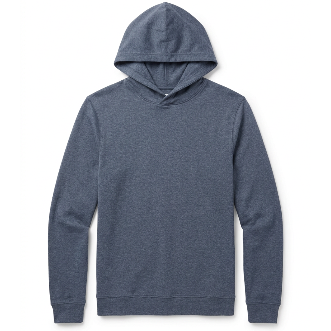 Puremeso Essential Hoodie in Bluestone, flat lay product photo at The Simple Man