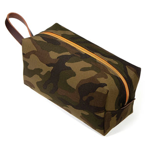 General Knot Ranger Camo Dopp kit, front angled view