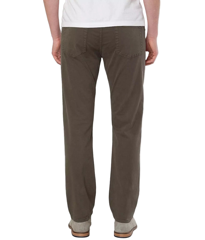 Back view of Regent Relaxed Straight Jeans in Deep Earth, showing rear pocket design and relaxed fit – men’s premium stretch denim pants from The Simple Man