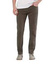 Front view of Regent Relaxed Straight Jeans in Deep Earth – relaxed fit men’s denim pants with stretch and classic five-pocket styling from The Simple Man