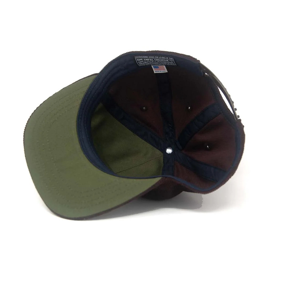 Ampal Creative SD City Series Corduroy Snapback side profile showing 14-wale corduroy