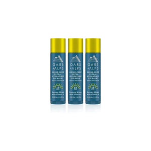 Oars+alps Spf lip balm 3pack in sunny mint flavor