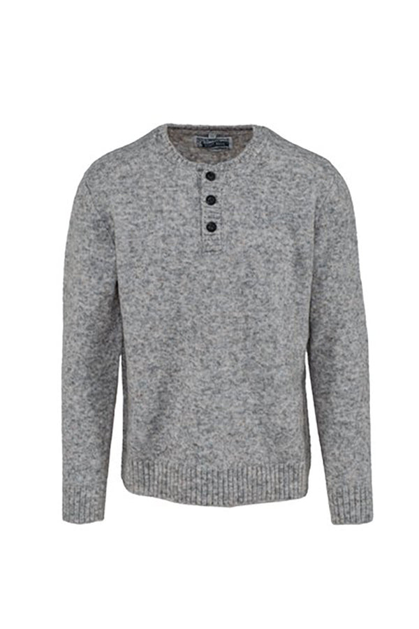 Men’s Tri-Blend Henley Sweater | Durable Classic Pullover | The Simple Man
