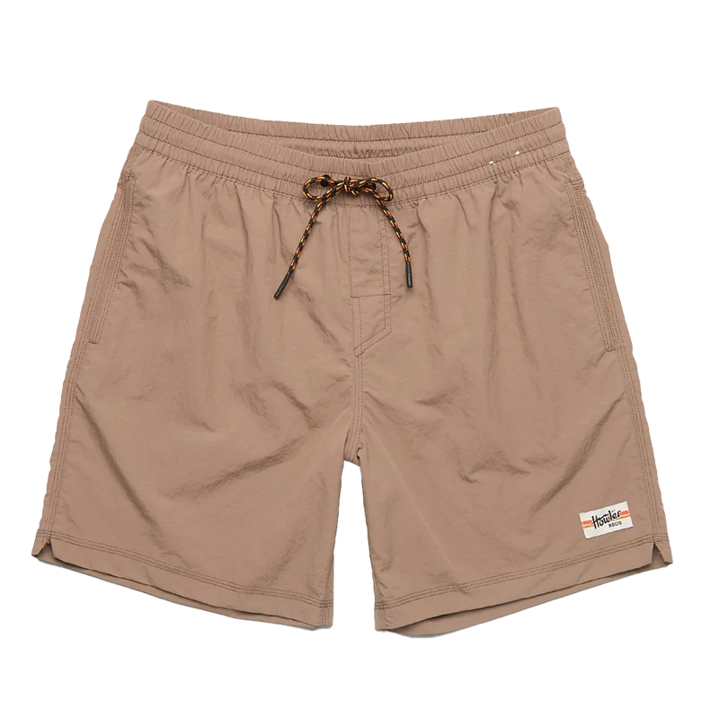 Howler Brothers Salado Shorts in Isotaupe color, Flat lay view