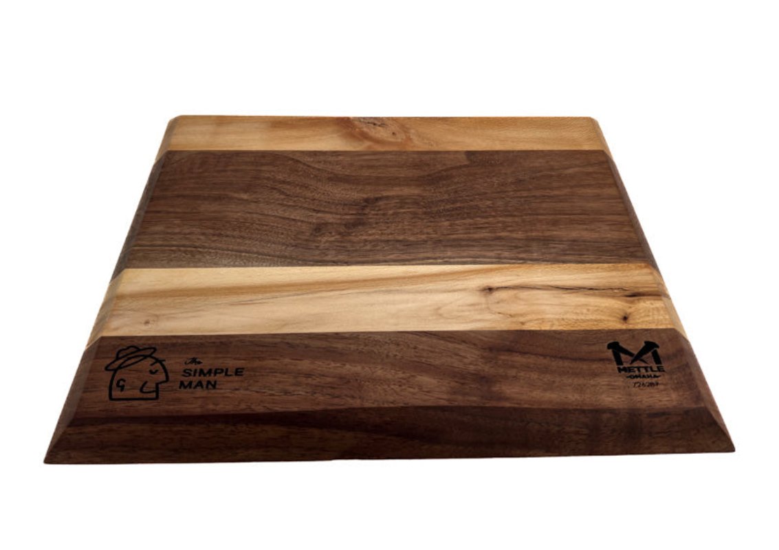Mixed wood serving/cheese board