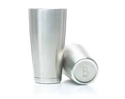 Bull in China silver weighted cocktail shaker with cheater tin