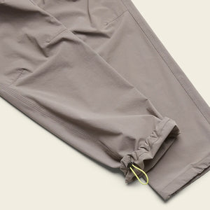Howler Brothers Shoalwater Tech Pants in Grayling color, Close up cuff detail view