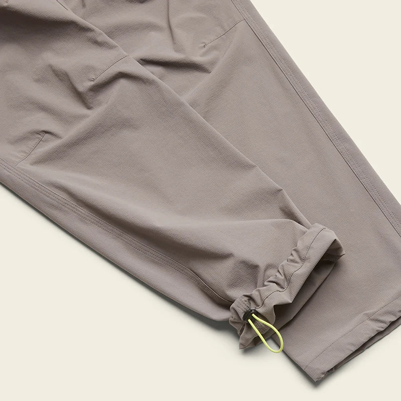Howler Brothers Shoalwater Tech Pants in Grayling color, Close up cuff detail view