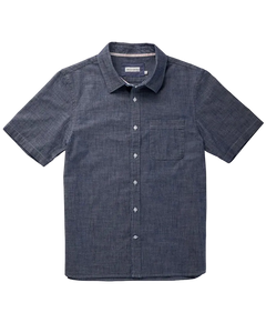 Short Sleeve Tailored Shirt — Surplus Chambray, Indigo Rinse