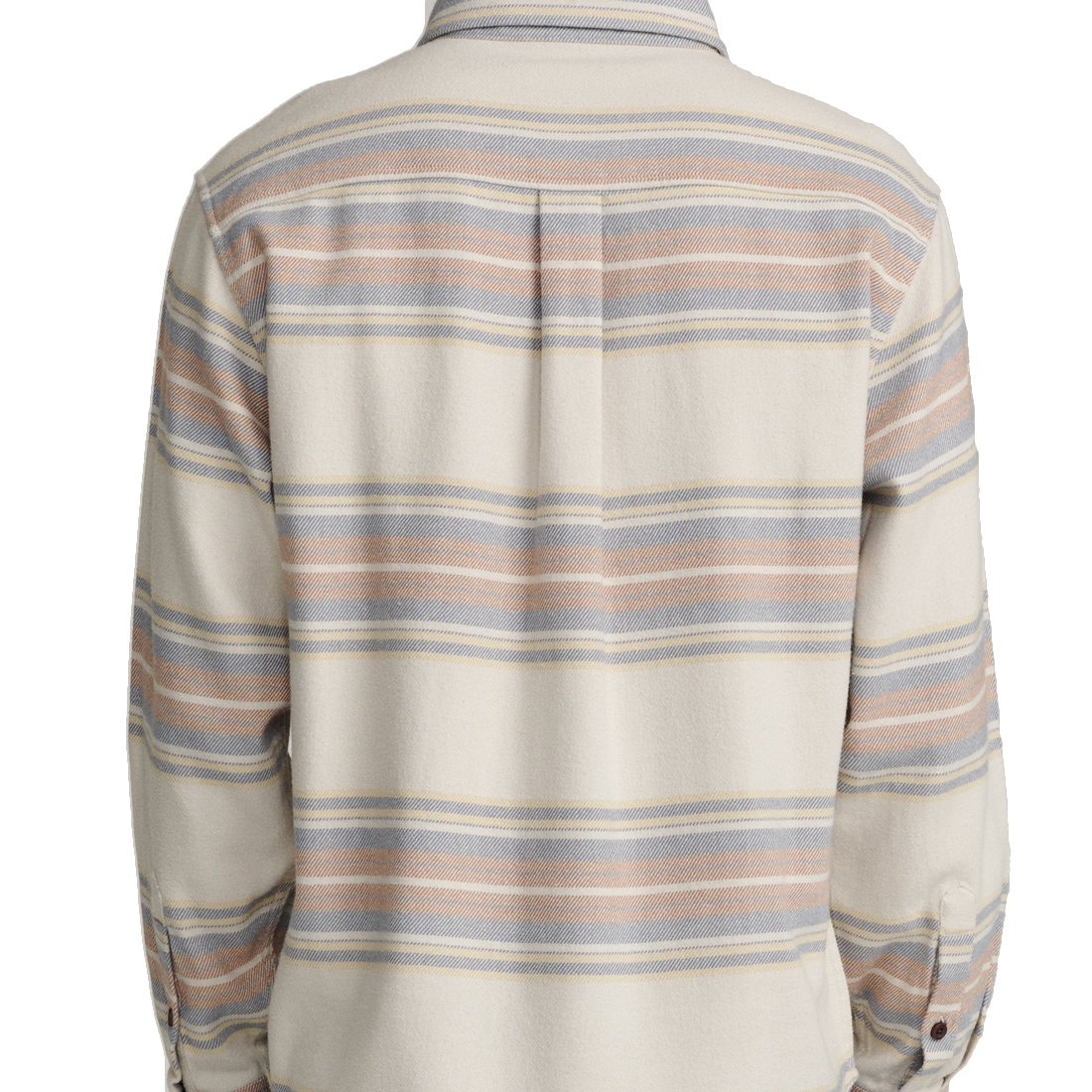 Man wearing the Sierra Flannel in Birch, back view