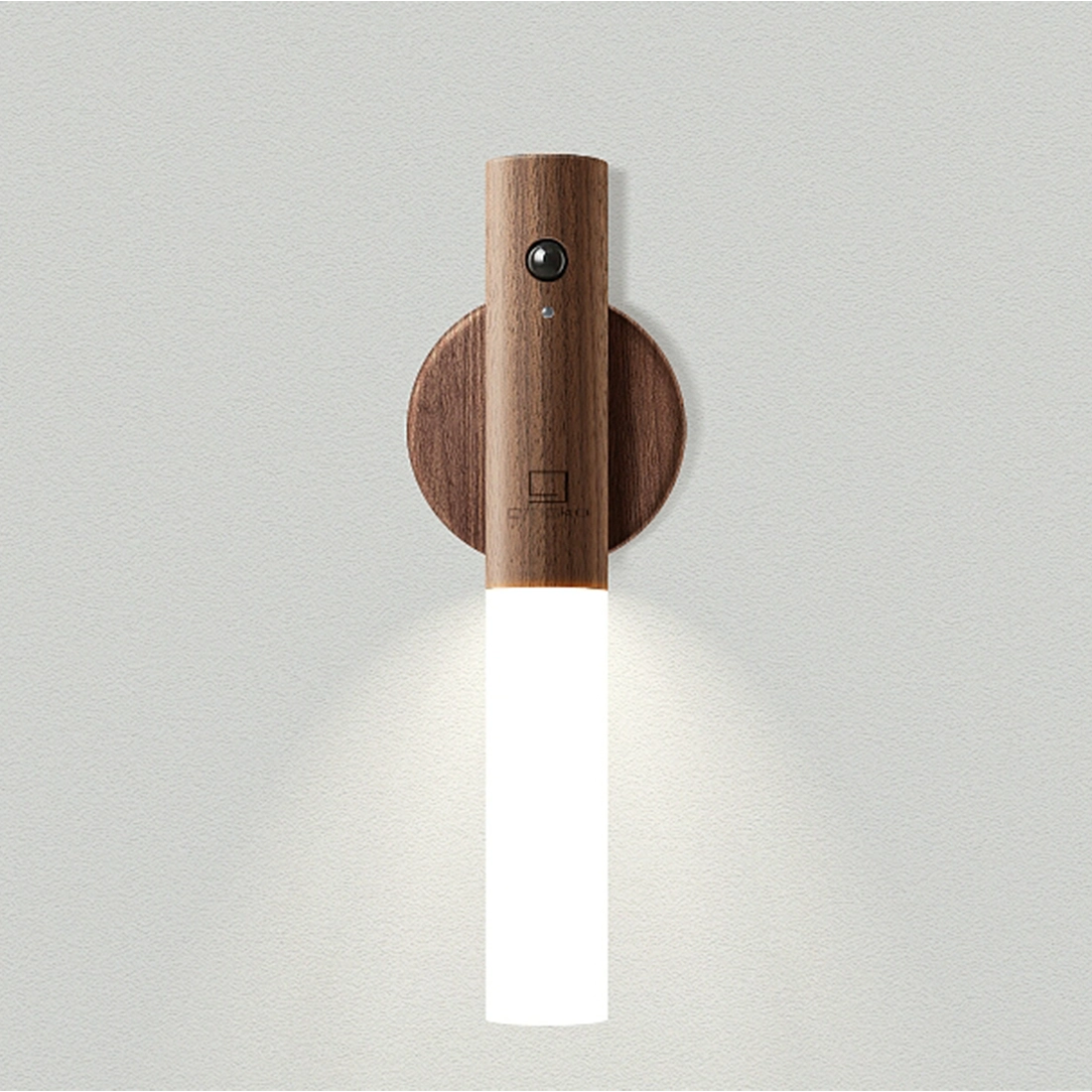 Gingko Smart Baton Light American walnut detached from magnetic base
