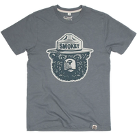 Smokey bear logo t-shirt in Manatee Blue/Grey color
