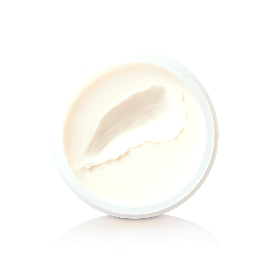 Open jar of Sponge Wax showing the soft white wax, detail view