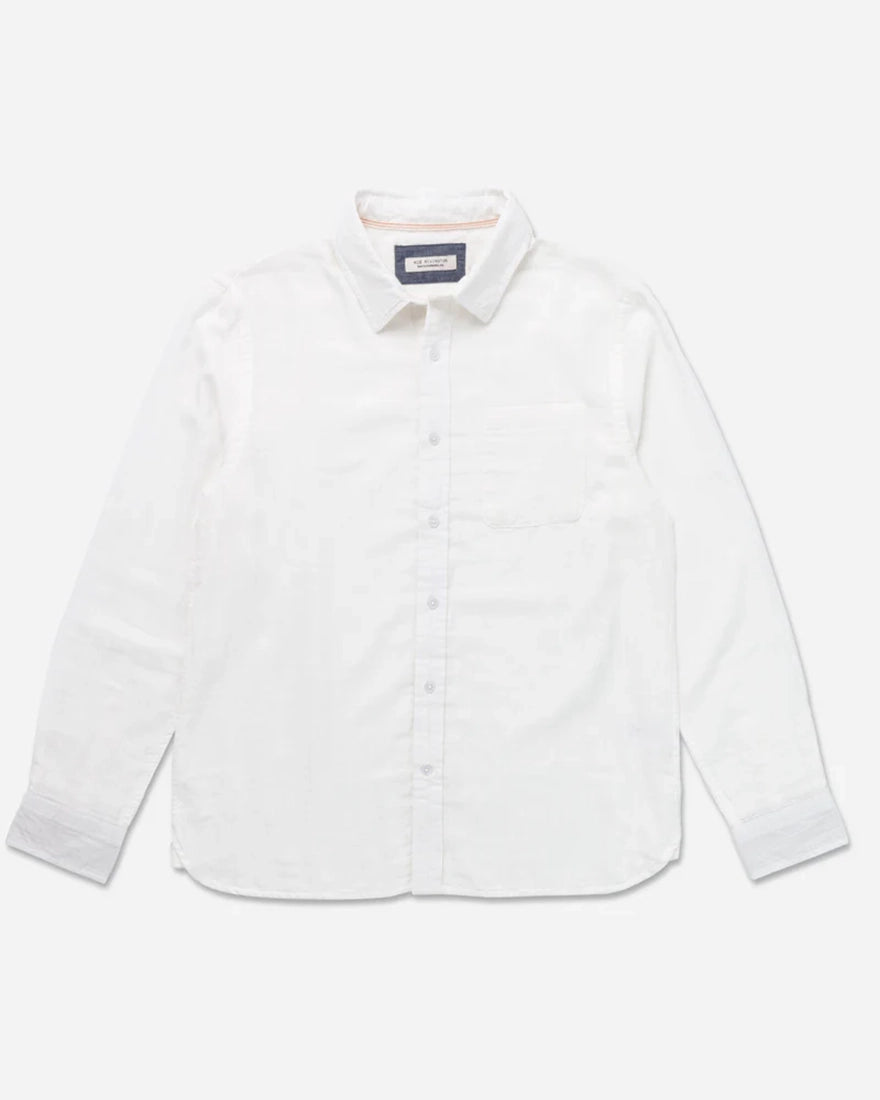 white tailored dress shirt Ace Rivington Tailored Poplin Shirt