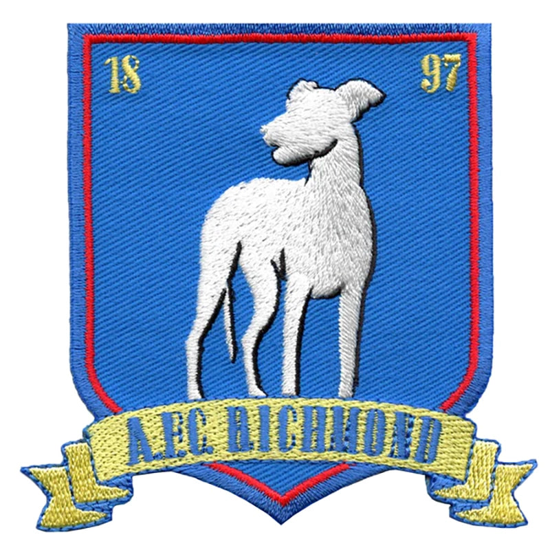 ed Lasso AFC Richmond Iron On Patch featuring the teams crest 