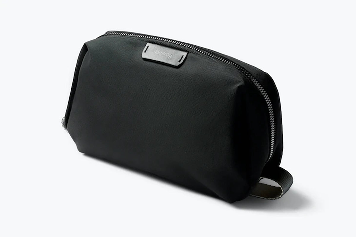 Bellroy Toiletry Kit in black, closed view