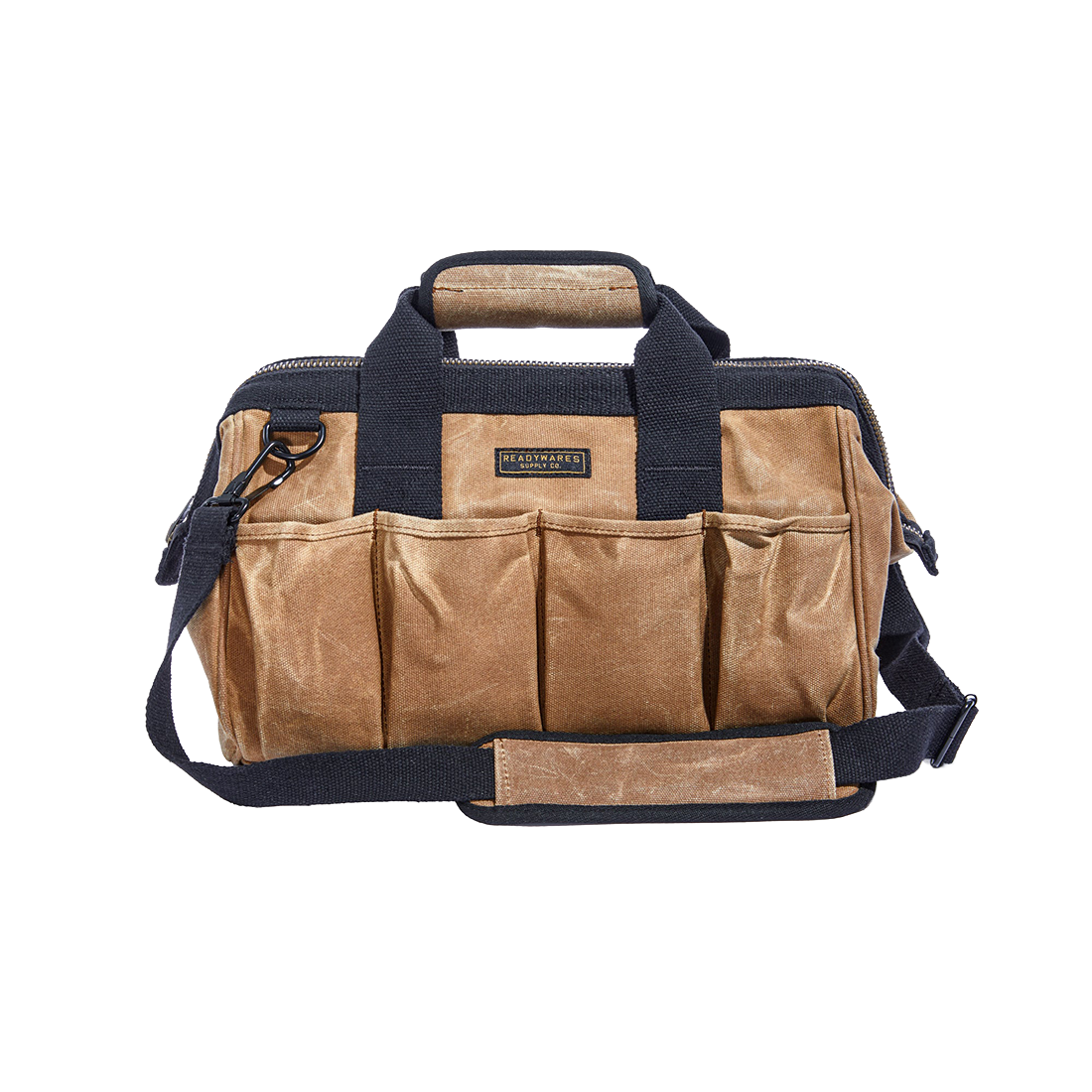Readywares Tool Bag 15 Inch, open top-down view showing interior pockets