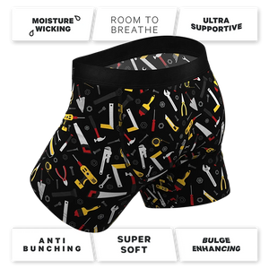 Back of Hammer & Tools Ball Hammock underwear showing fit and moisture-wicking performance