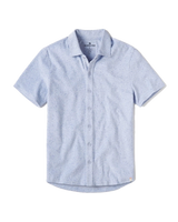 The Normal Brand Terry Towel Shirt in Sky Blue, Flat Lay View