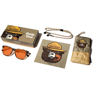 CAMP Trail Smokey Bear Edition full package – sunglasses sleeping bag case cleaning cloth paracord retainer – The Simple Man
