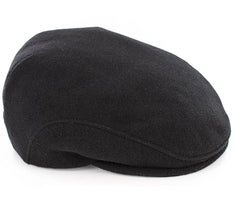Black wool Trinity Flat Cap by Mucros Weavers, handwoven in Ireland, shown on a white background.

If you have additional angles, lifestyle shots, or flat-lay images, feel free to upload them—I can create alt text for those as well.