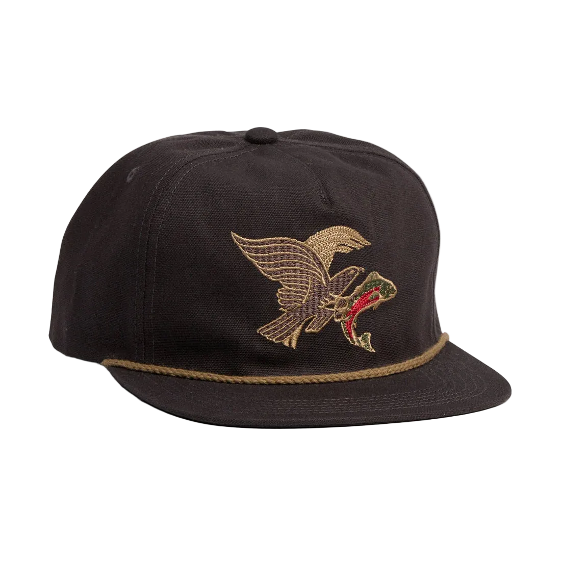 Howler Brothers five panel snapback osprey embroidery front view