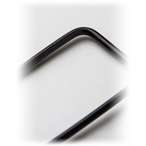 Close-up of the black wire edge on a Wilson Keyring - The Simple Man