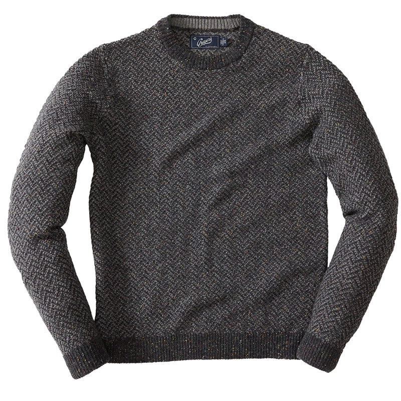 Zermatt Herringbone Crew Neck Sweater