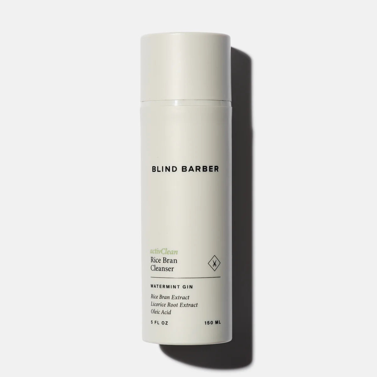 Blind Barber ActivClean Rice Bran Cleanser cream bottle, product shot, The Simple Man