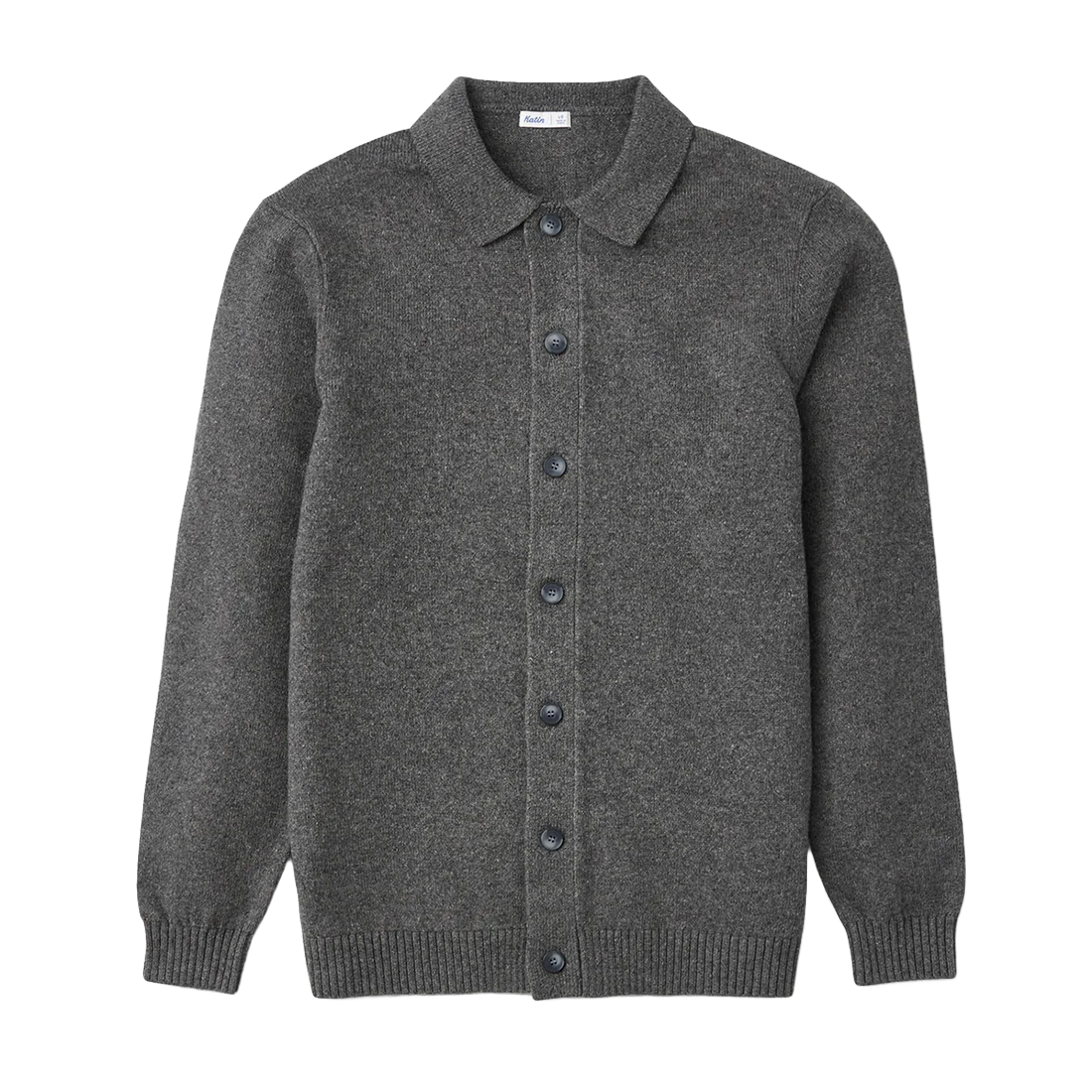 Katin Conor Sweater in Dark Heather Gray, flat lay product shot