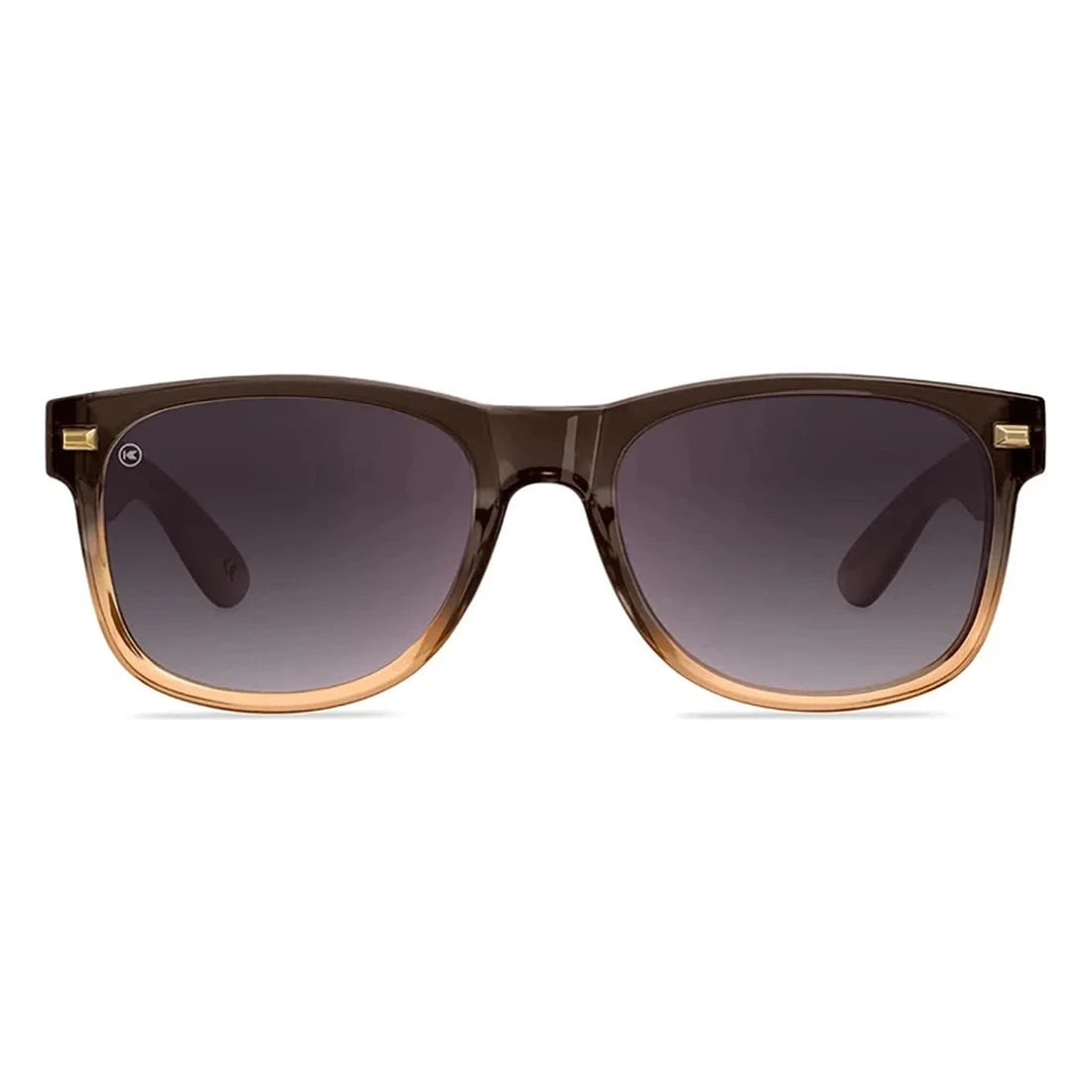 Fort Knocks sunglasses in cortado with smoke gradient lenses, front view, The Simple Man