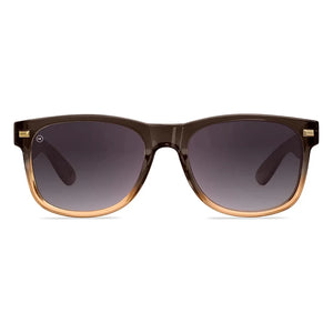 Fort Knocks sunglasses in cortado with smoke gradient lenses, front view, The Simple Man