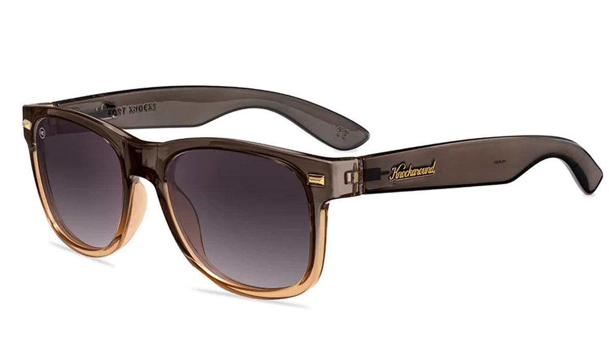 Knockaround Fort Knocks sunglasses in the cortado colorway, angled front view